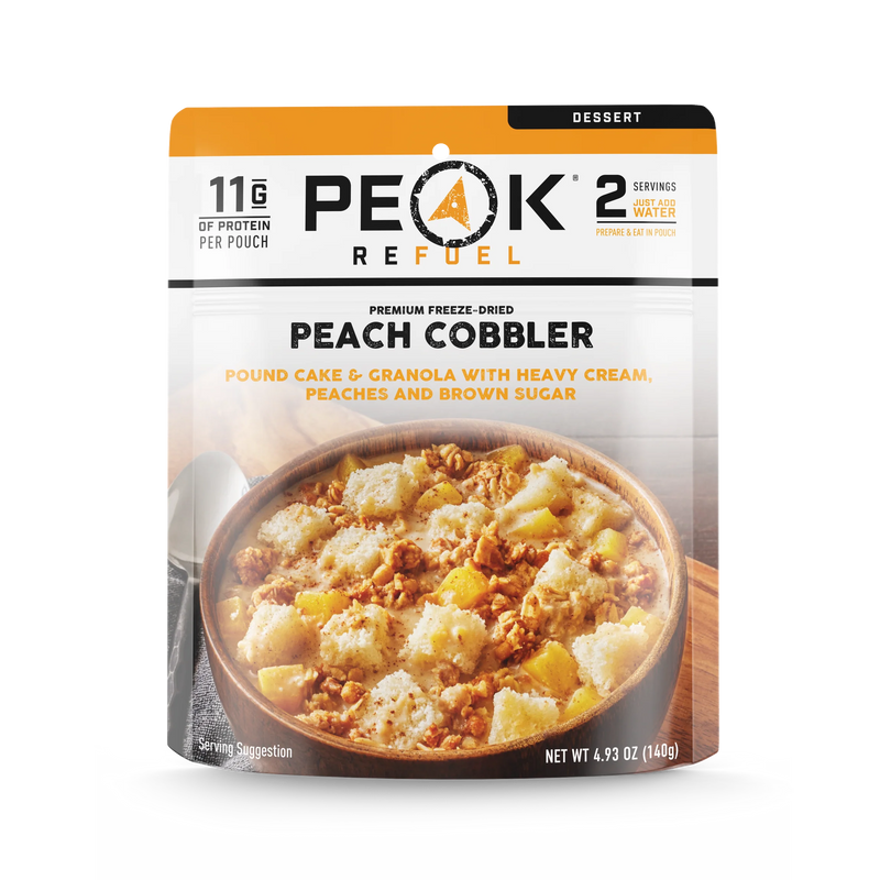 Freeze- Dried Peach Cobbler