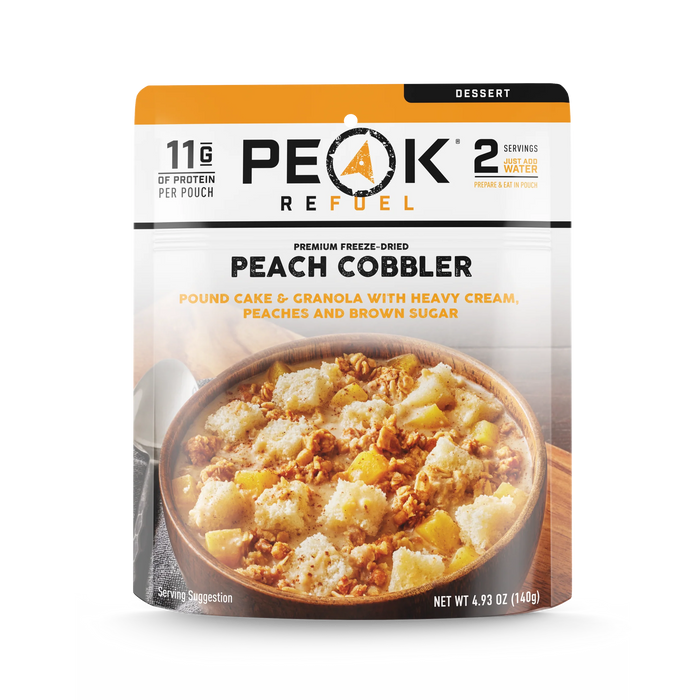 Freeze- Dried Peach Cobbler