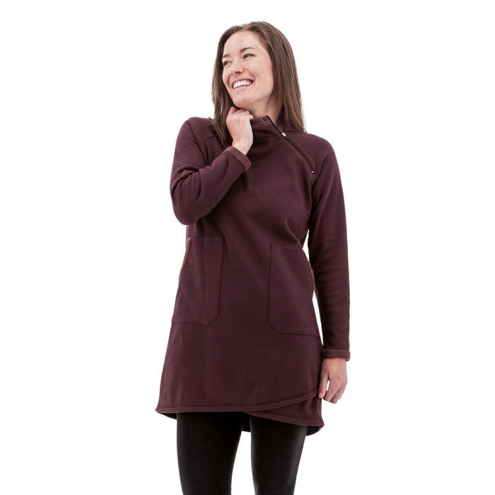 Women's Weekend Mock Neck Fleece Dress