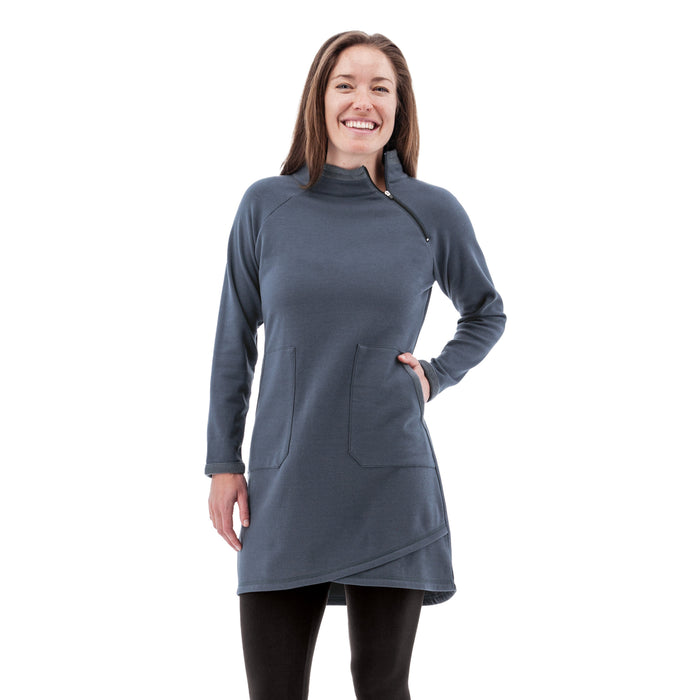 Women's Weekend Mock Neck Fleece Dress