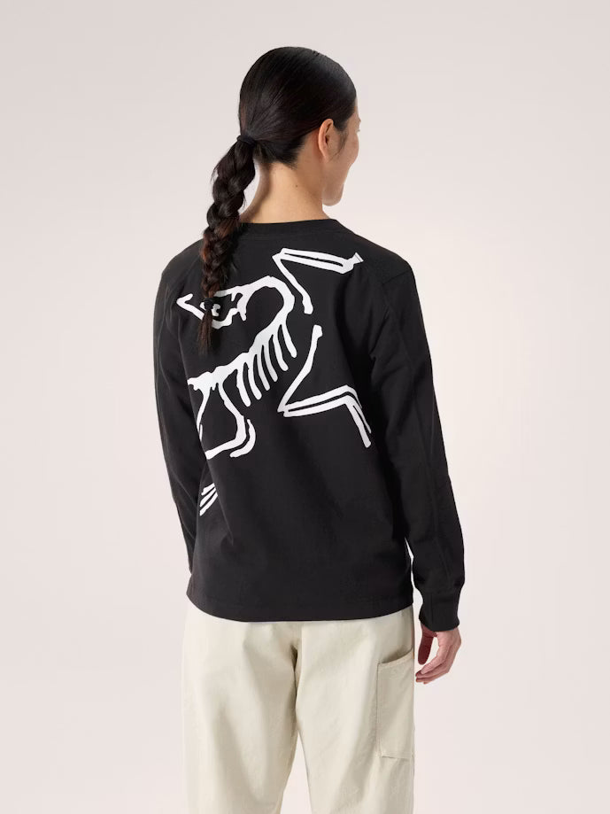 Women's Kragg Cotton Bird Crew Long Sleeve TShirt
