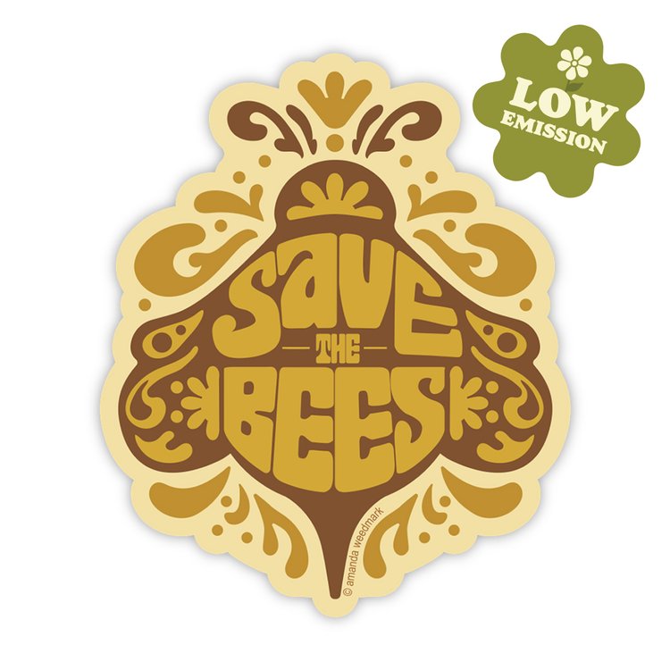 Save the Bees Nature Sticker