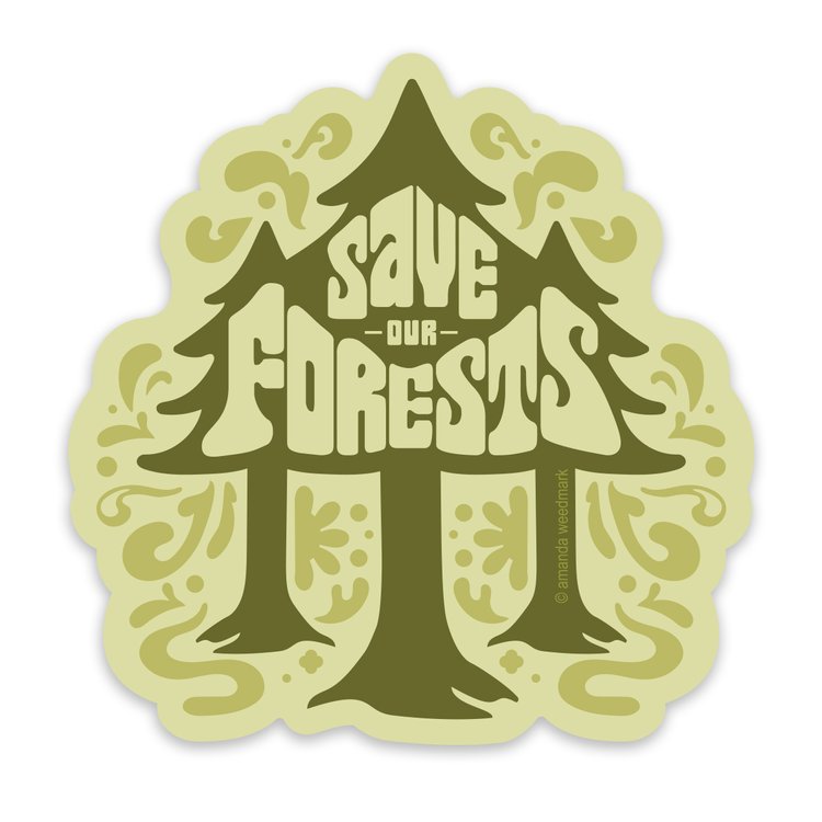 Save our Forests Nature Sticker