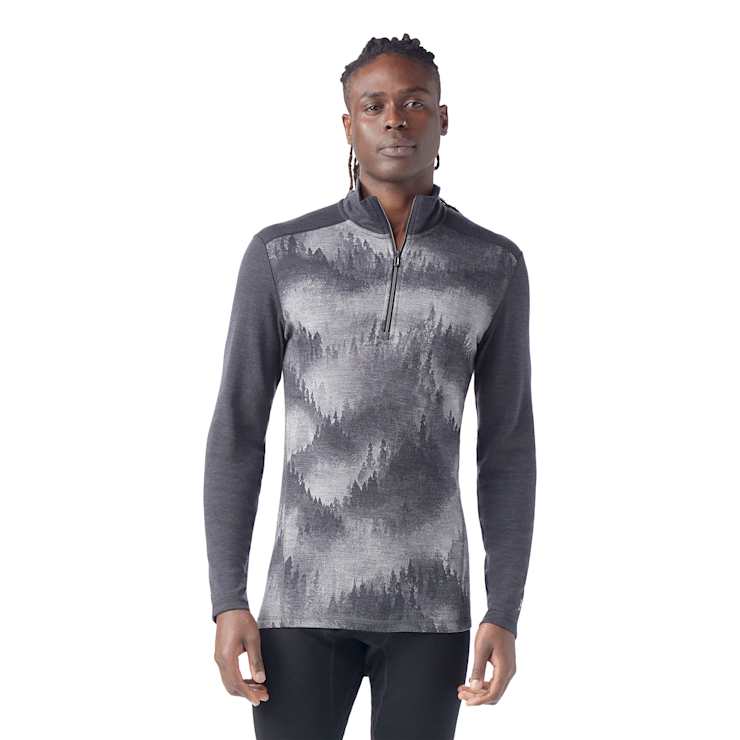 Men's Classic Thermal Merino Base Layer 1/4 Zip Long Sleeve