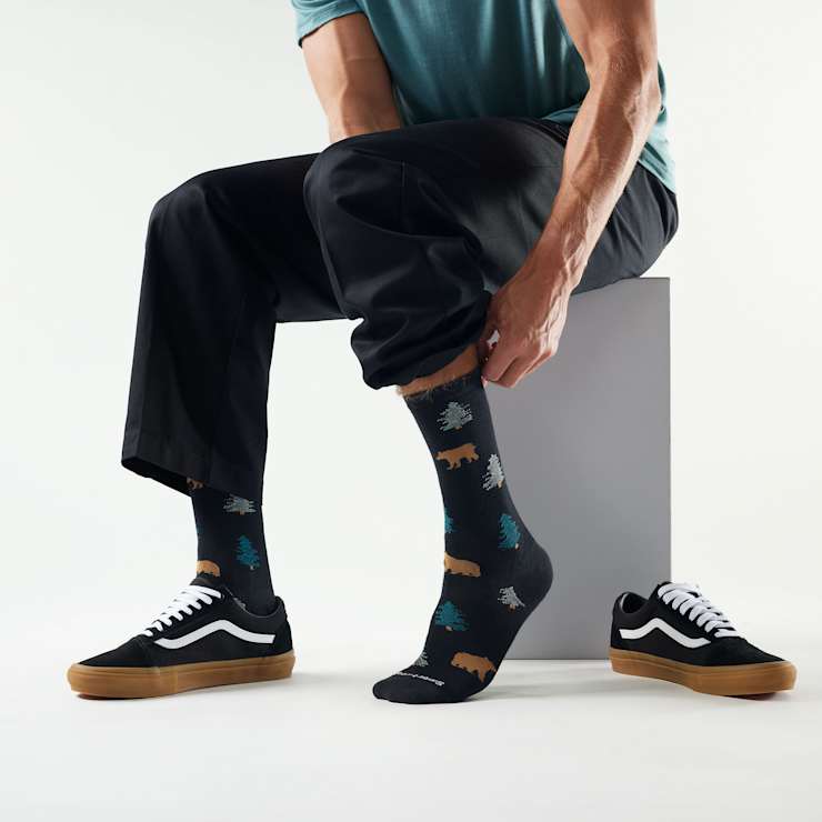 Mens Everyday Through the Trees Crew Socks