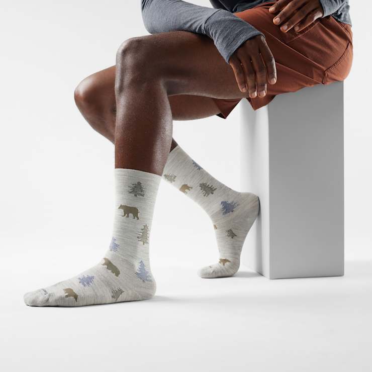 Mens Everyday Through the Trees Crew Socks