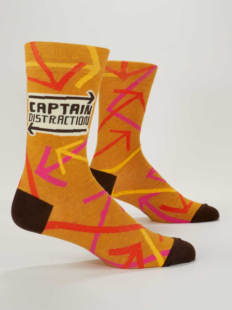 Mens "Captain Distraction" Crew Sock