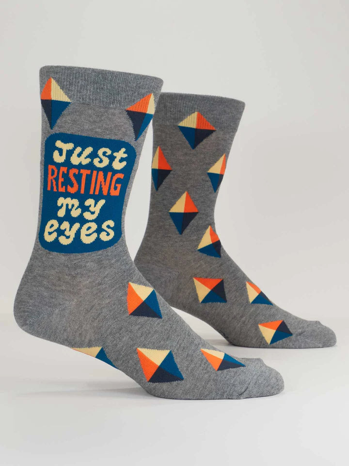 "Just Resting My Eyes" Men's Crew Sock