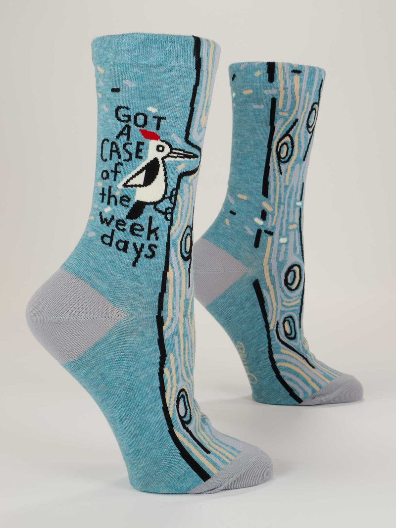 Women's Got A Case Of The Weekdays Crew Socks