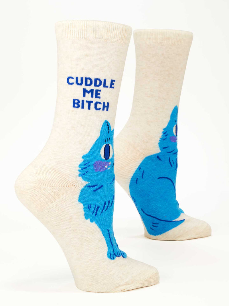 Women's "Cuddle Me Bitch" Crew Sock