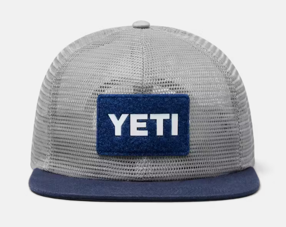 Velcro Badge Mesh Flat Brim Hat