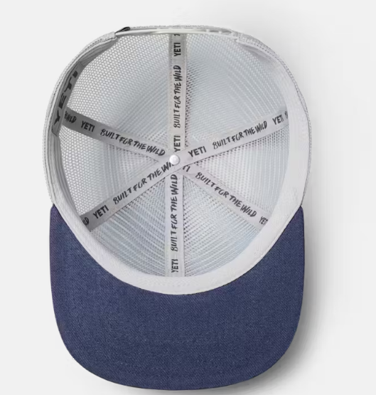 Velcro Badge Mesh Flat Brim Hat