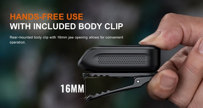 Flashlight E04R Rotating Clip EDC