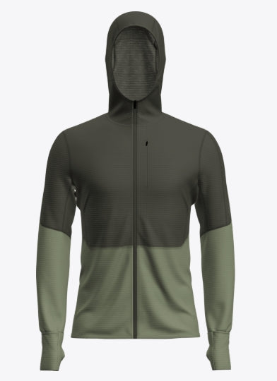 Men's Merino Descender Long Sleeve Zip Hoodie