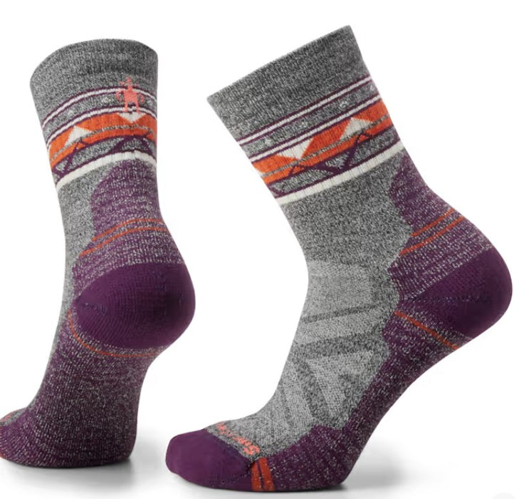 Women's Hike Light Cushion Zig Zag Valley Mid Crew Socks