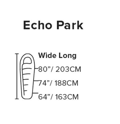Echo Park 20° Wide Long Sleeping Bag