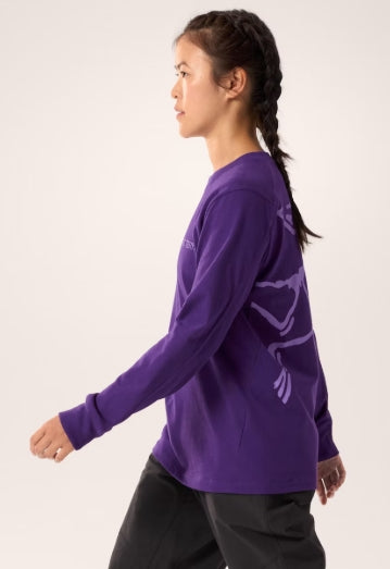 Women's Kragg Cotton Bird Crew Long Sleeve TShirt