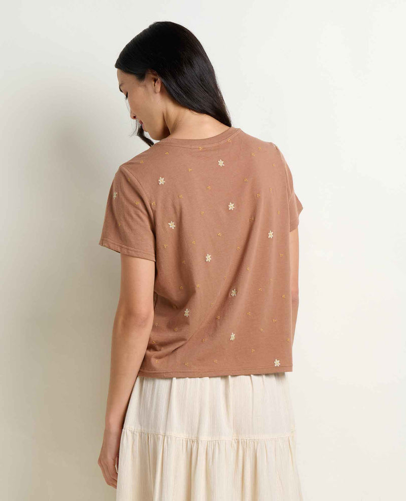 Women's Re-Form Crew Embroidered Short Sleeve Top