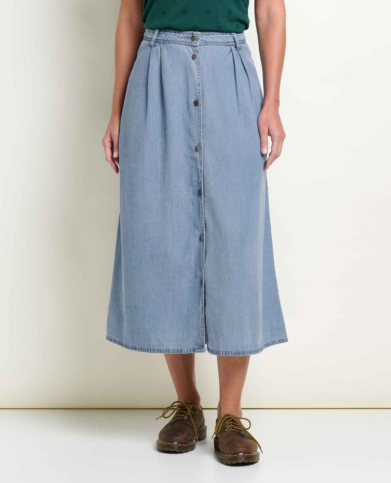 Women's Piñon Soft Denim Midi Skirt
