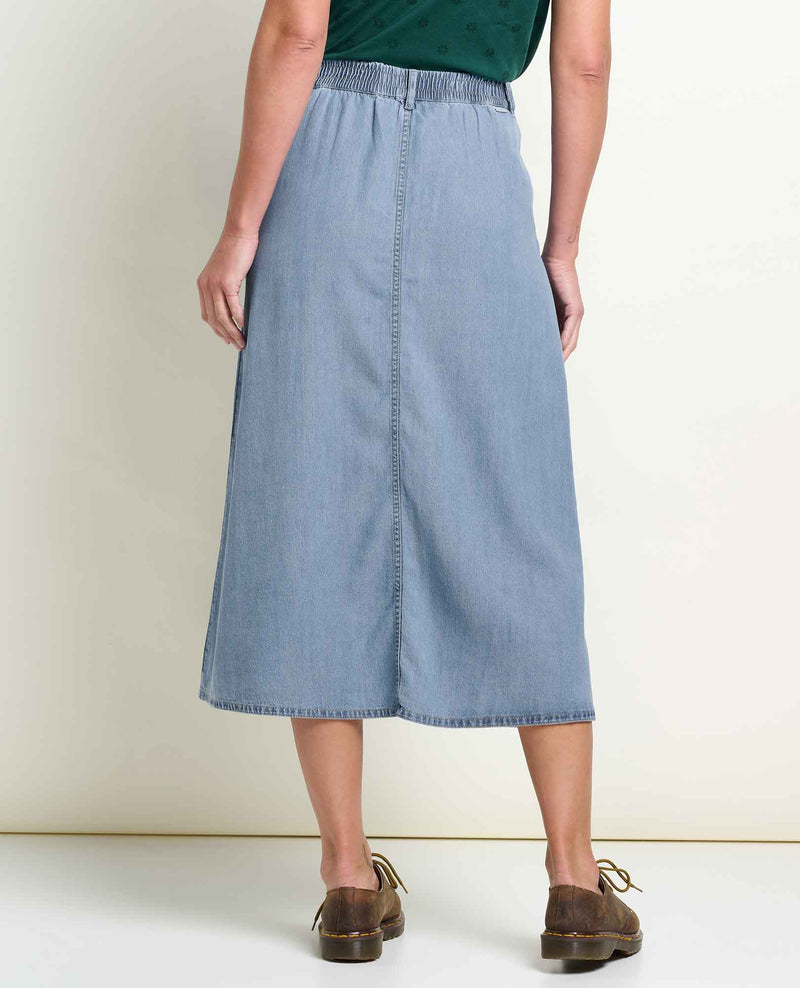 Women's Piñon Soft Denim Midi Skirt