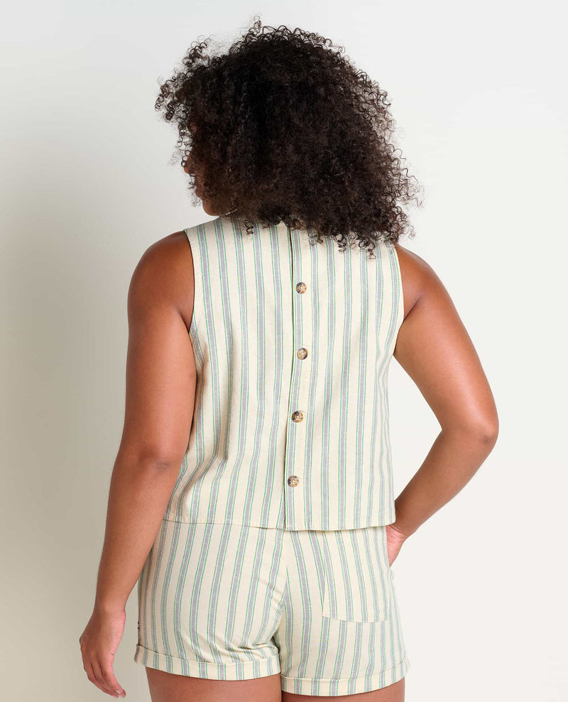 Women's Taj Hemp Button Back Tank