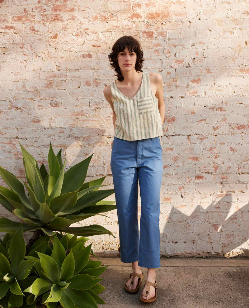 Women's Taj Hemp Button Back Tank