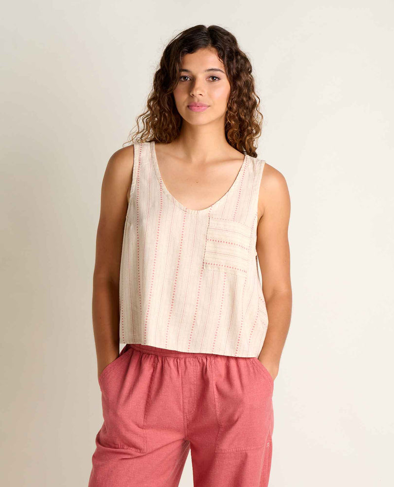 Women's Taj Hemp Button Back Tank
