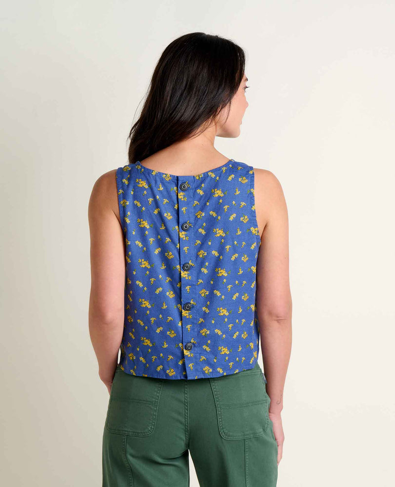 Women's Taj Hemp Button Back Tank