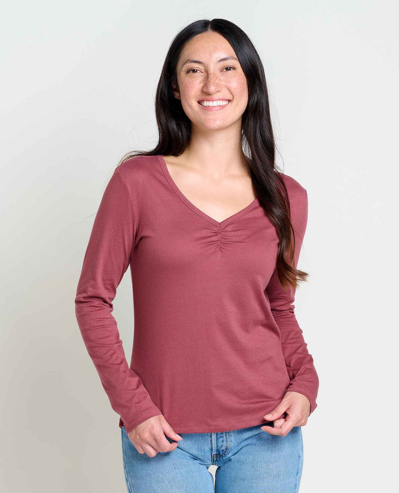 Women's Rose Long Sleeve Tee