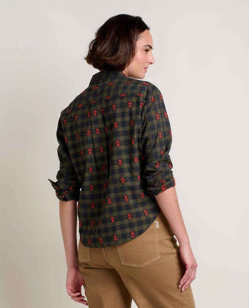 Women's Re-Form Flannel Boxy Long Sleeve Shirt