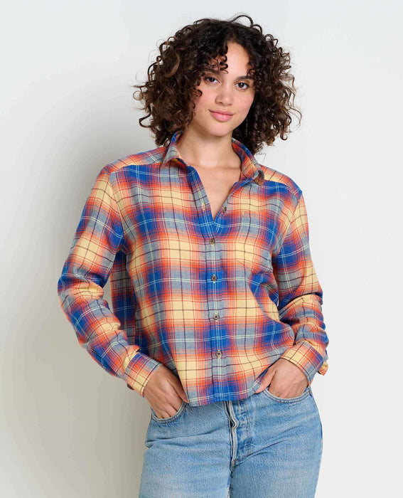 Women's Re-Form Flannel Boxy Long Sleeve Shirt