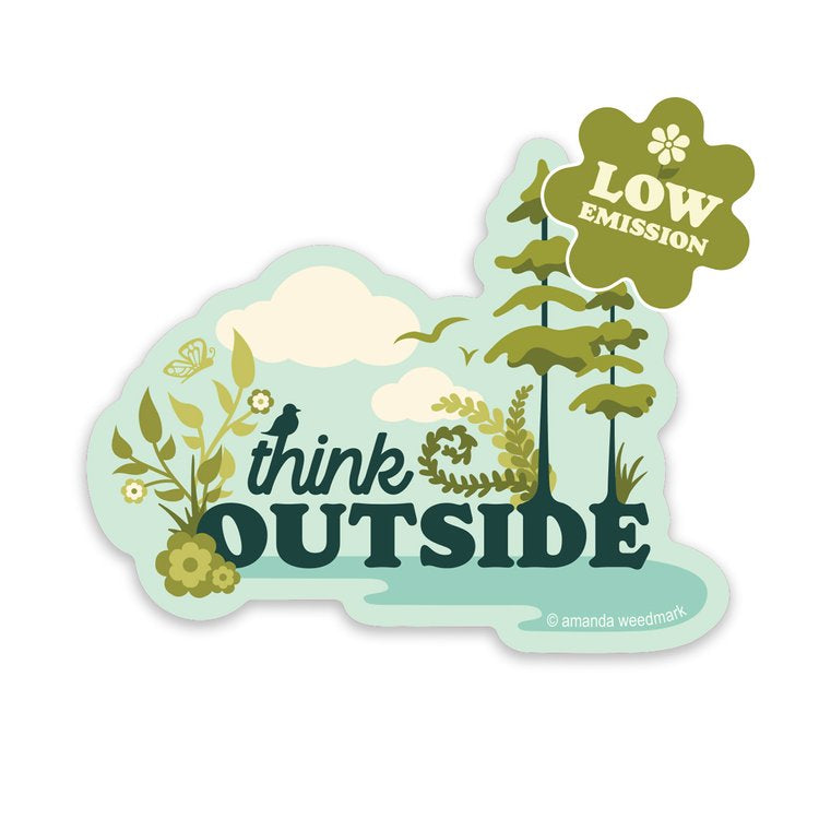 Think Outside Nature Sticker