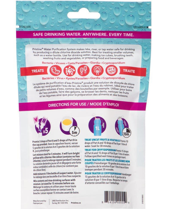 Personal Water Treatment Pack 2oz/30ml