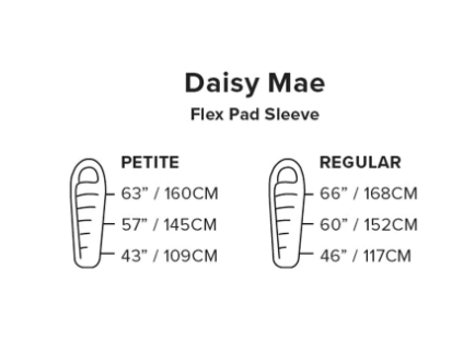 Women's Daisy Mae 0° Right-Zip Sleeping Bag - Reg Length