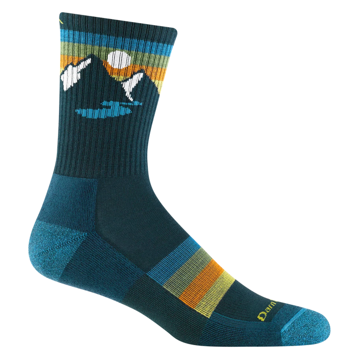 Mens Sunset Ridge Micro Crew Lightweight Hiking Socks