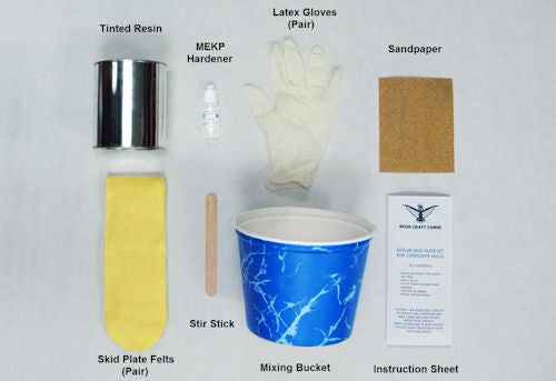 Skid Plate Kit for Composite Canoes - Clear