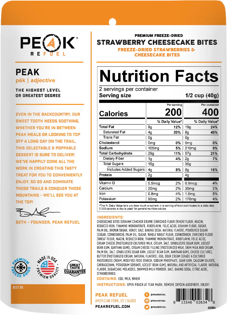 Freeze-Dried Strawberry Cheesecake Bites