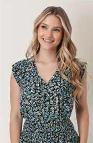 Women's Francesca Floral Crepe Top