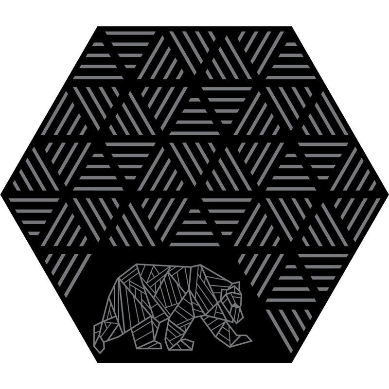 Hex Striped Peaks Outdoor Mat