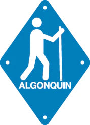 Hiker Sign, Small, Algonquin, Blue