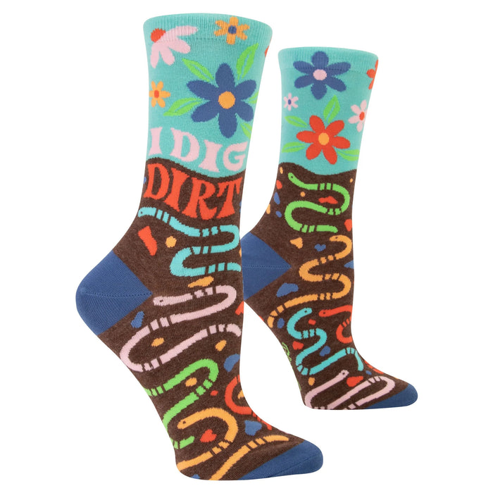 Women's I Dig Dirt Crew Socks