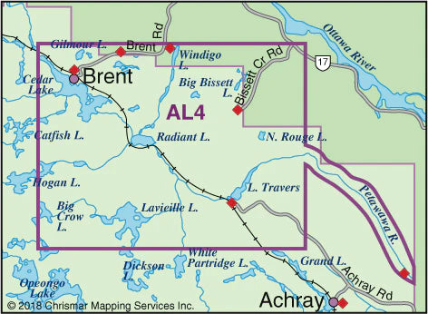 Algonquin 4 - North Central/Petawawa River Map