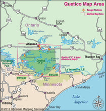 Quetico Provincial Park & Area Map