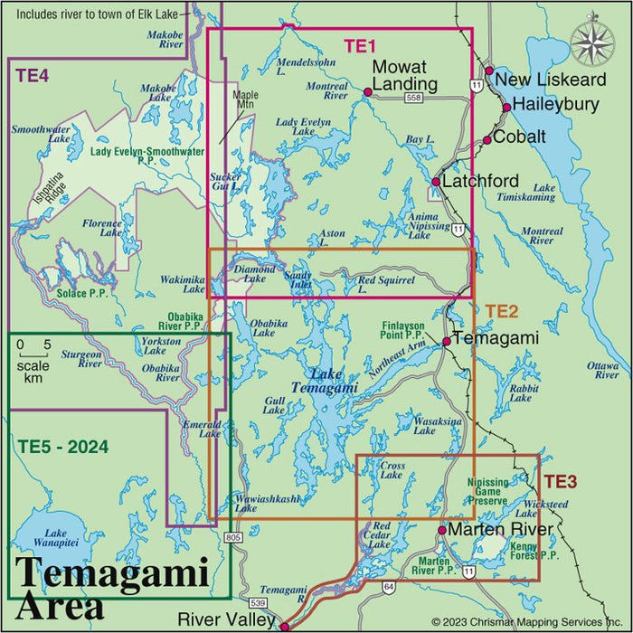 Temagami 1 - Northeast Map