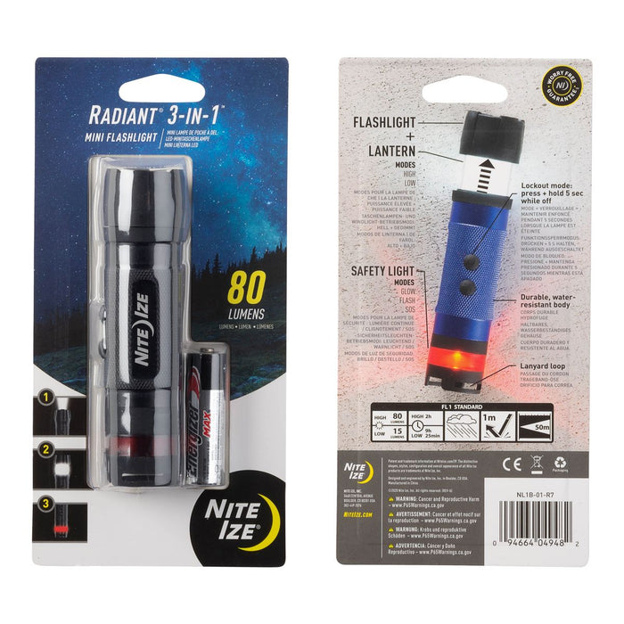 Radiant 3-in-1 Mini Flashlight
