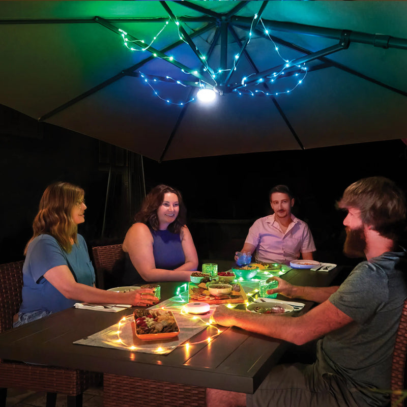 Radiant Starlit Rechargeable Lantern & String Light