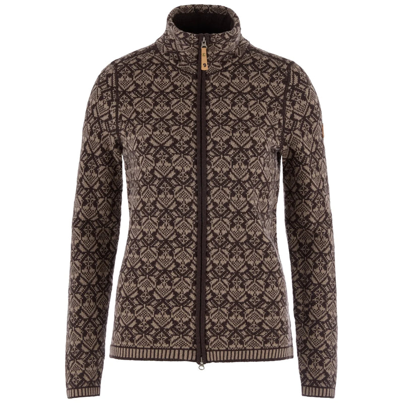 Women's Snow Full Zip Cardigan Sweater