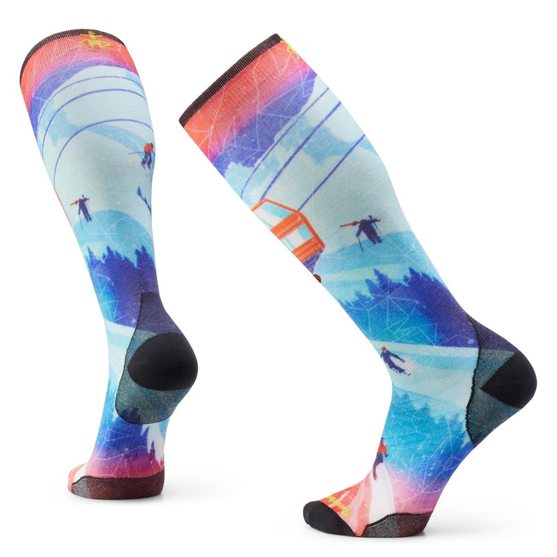 Ski Zero Cushion Ski Day Print OTC Sock