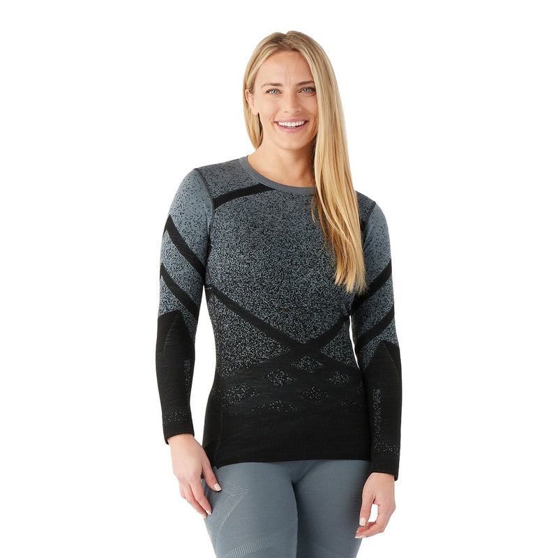 Women's Intraknit Thermal Merino Base Layer Pattern Crew