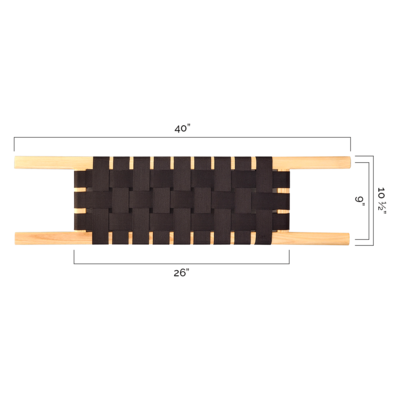 Canoe Seat Ash Web Center  (Wide)